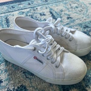 Supergas - 2790 Platform Sneakers - White